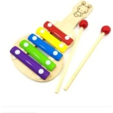 Empressco Ahşap 5 Notalı Gitar Ksilofon, Renkli ve Eğlenceli Müzik Aleti