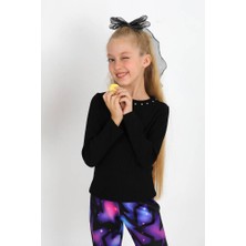 Star Pearl Kids Kız Çocuk Taşlı T-Shirt