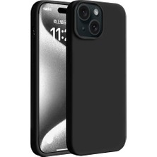 Techno Guru iPhone 15 Plus Kılıf Esnek Yapılı First Silikon Kapak