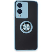 Royal Case Vivo Y17S Kılıf Yüzüklü ve Stant Özellikli Şık Premium Silikon Kapak Ryc/montreal Yüzüklü