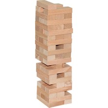Empressco Ahşap Denge Oyunu Jenga Aile Eğlencesi, Kahverengi, Eğlenceli ve Dayanıklı Tasarım