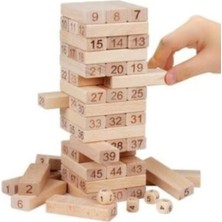Empressco Büyük Boy Ahşap Jenga Seti, Eğlenceli ve Şık Oyun Keyfi