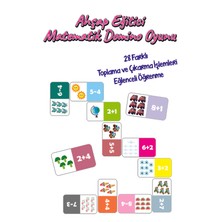 Empressco Renkli Ahşap Öğretici Matematik Domino Seti, Eğlenceli ve Eğitici Öğrenme Oyunu