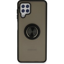Royal Case Samsung Galaxy A22 Kılıf Yüzüklü ve Stant Özellikli Şık Premium Silikon Kapak Ryc/montreal Yüzüklü