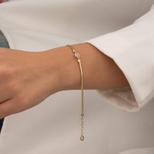 Hakan Mücevherat 14 Ayar Çok Renkli Taşlı Bileklik