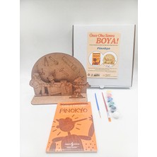 Empressco Ahşap Boyama ve Okuma Aktivite Seti, Kitap Hediyeli, Eğlenceli ve Öğretici Ürün