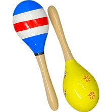 Empressco Renkli Ahşap Marakas Seti, Çocuklar Için Eğlenceli Müzik Deneyimi