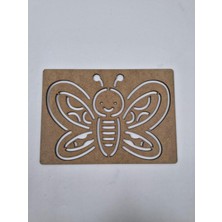 Empressco 10 Adet Kahverengi Ahşap Kelebek Etkinlik Seti, Montessori, Çizim ve Sanat Için 21X15 cm