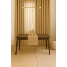 The Rose Saten Dokulu Bej Runner , Masa Örtüsü, Amerikan Servis