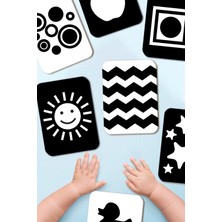 Empressco Ahşap Eğitici Kartlar 0-3 Ay, Erken Zeka ve Görsel Uyarım Seti