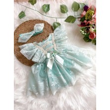 Aysskids Liya Bandanalı Kız Bebek Romper