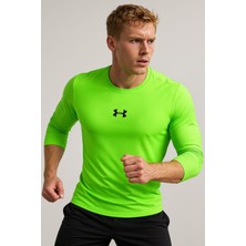  Erkek Neon Yeşil Performans Spor Tişört – Nefes Alan Esnek Kumaş