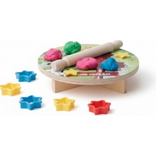 Empressco Çocuklar Için Ahşap Oyun Hamuru Seti, Renkli ve Eğlenceli Tasarım