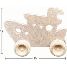 Empressco Bej Ahşap Oyuncak Gemi, Eğlenceli ve Doğal Tasarım, Çocuklara Güvenli Seçenek