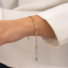 Hakan Mücevherat Sonsuzluk Motifli 14 Ayar Altın Bileklik