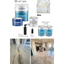 Demarin Solventsiz - Kokusuz Sıvı Mermer, Liquid Marble (Tezgah, Zemin Boyası)