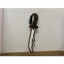 Empressco Kahverengi Ahşap Püsküllü Şık Dekoratif Kılıç, Estetik ve Doğal Görünümlü Ürün