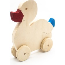 Empressco Kahverengi Ahşap Ördek Dekoratif Obje, Şık ve Doğal Tasarım.