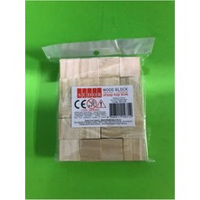 Empressco Doğal Ahşap Küp Blok Seti, 20 Parça, Güzel ve Eğlenceli Oyun Malzemesi