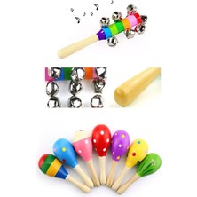 Empressco Iki Adet Ahşap Marakas Seti, Renkli ve Güzel Sesler Için Mükemmel Seçim