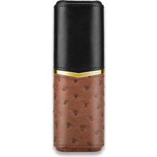 Cigarloong Croco Desenli Sedirli Deri Puro Kılıfı 2'li Kahve 58RING