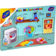 Empressco Renkli Ahşap Banyo Malzemeleri Puzzle, Eğlenceli ve Şık Tasarım