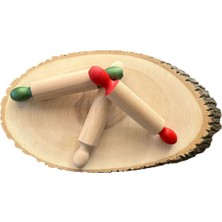 Empressco Yeşil Doğal Ahşap Merdane, Şık ve Dayanıklı Mutfak Gereci