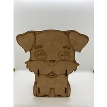 Empressco Ahşap Köpek Şeklinde Kalemlik, Kahverengi, Şık ve Kullanışlı Tasarım
