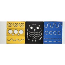 Empressco 7 Parça Çok Renkli El Kası Geliştirme Çizgi Çalışmaları Seti