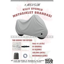 Dock Gri Yamaha TT-R110 Kilit Uyumlu Motosiklet Brandası(4 Mevsim)