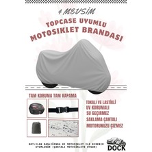 Dock Gri Vespa Lx 150 3V I.e Çanta Uyumlu Motosiklet Brandası(4 Mevsim)