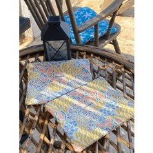 idiluna Çıtır Çiçek Desenli Fermuarlı Çok Amaçlı Clutch / Tablet Kılıfı