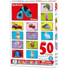 Storemax Kelimeler Resimli Eğitim Kartları, 50 Kelime, 3+ Yaş