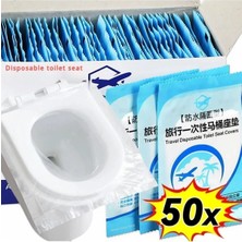 Storemax 50 Adet Tek Kullanımlık Klozet Örtüsü Klozet Poşeti Klozet Kapak Örtüsü Dispenseri