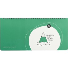 Storemax Hisli Şeyler 13X27 Spiralli, Haftalık - Zirvedeyim Duymuyorum, Yeşil