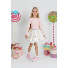 Star Pearl Kids Kız Çocuk Inci Kalp T-Shirt