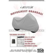 Dock Gri Yamaha Mt-07 Motosiklet Brandası(4 Mevsim)