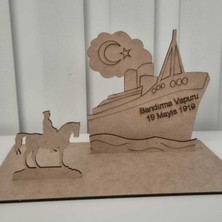 Empressco 19 Mayıs Bandırma Vapuru Çocuk Boyama Aktivite Seti, 5'li