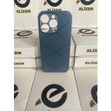 Elixem İphone 16 Pro Uyumlu Mavi Desert Sert Plastik İnce Kılıf