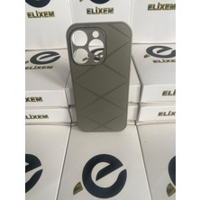 Elixem İphone 16 Pro Uyumlu Gri Desert Sert Plastik İnce Kılıf