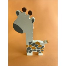 Empressco Yeşil Ahşap Sevimli Zürafa Oyuncak, Çocuklar Için Eğlenceli ve Şirin Seçenek