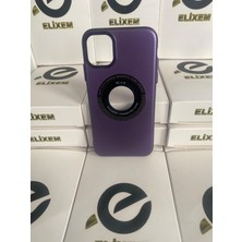 Elixem İphone 11 Uyumlu Mor Brabus Sert Magsafe Kılıf