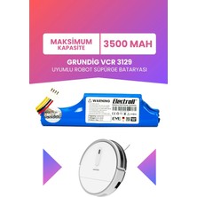 Grundig Vcr 3129 Uyumlu Batarya (Maksimum Kapasite) 3500MAH Pil Robot Süpürge Bataryası
