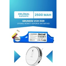 Grundig Vcr 3129 Uyumlu Batarya (Standart Kapasite) 2500MAH Pil Robot Süpürge Bataryası