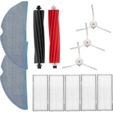 Parmis Roborock Uyumlu S8 Sonic S80ULT CDZ20RR Robotic Vacuum Cleaner Robot Süpürge Bakım Seti – 2’li Ana Fırça + 3’lü Yan Fırça + 5’li Hepa Filtre + 2’li Mop Pedi