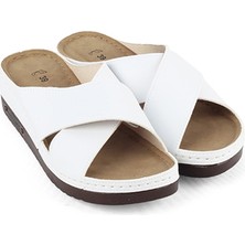 M Miel Kadın Ortopedik Taban Rahat Çapraz Bant Ev Terliği Terlik