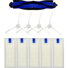 Parmis Tefal Uyumlu RG7675 X-Plorer Serie 75 Robot Süpürge Ana Fırçası, Yan Fırça 4 Adet, Hepa Filtre 5 Adet