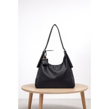 Newish Kadın Siyah Omuz ve Kol Çantası  Büyük Hobo Model Günlük Şık Çanta NEW380