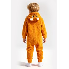 Lorian's Welsoft Aslan Yumuşak Peluş Fermuarlı Bebek Tulumu - 1 Yaş