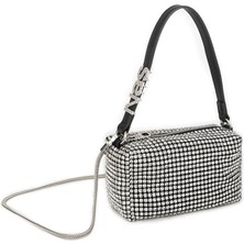 Nas 951 Kadın Taşlı Abiye Omuz Çantası Gümüş